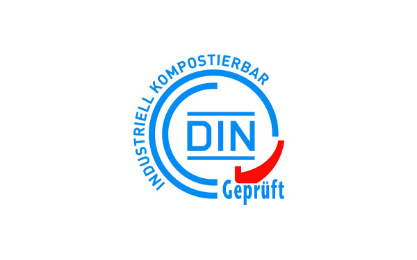 Logo DIN-Geprüft industriell kompostierbar
