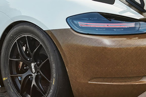 Auto-Karosserie aus Bioverbundwerkstoffen; Bild: Porsche AG