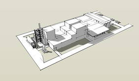 In Planung: Das Anlagenkonzept der XyloSolv-Extraktionsanlage in einer 3D-Skizzenansicht. Der Bau ist am Standort Bucha in Thüringen für 2025 vorgesehen. Quelle: Mendelsohn, Jens-Peter