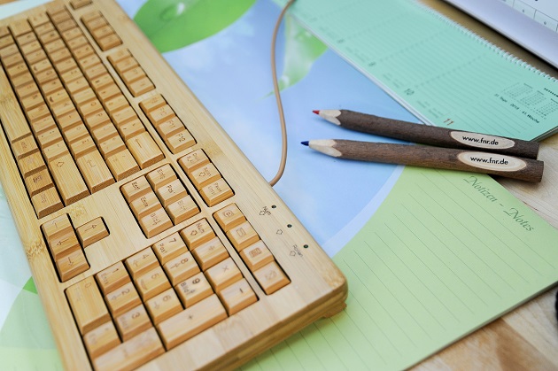 Tastatur aus Bambus. Foto: FNR